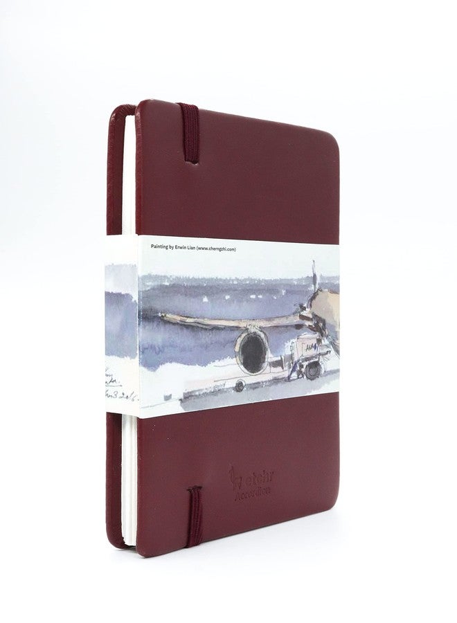 ETCHR 4x6 Accordion Watercolor Sketchbook - 100% Cotton Cold Press Watercolor Paper - 26 Sheets - Image 2